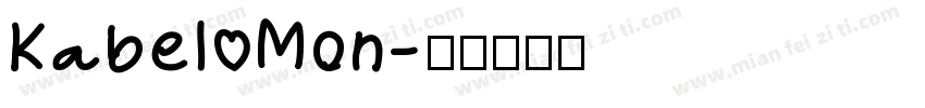 Kabel Mon字体转换